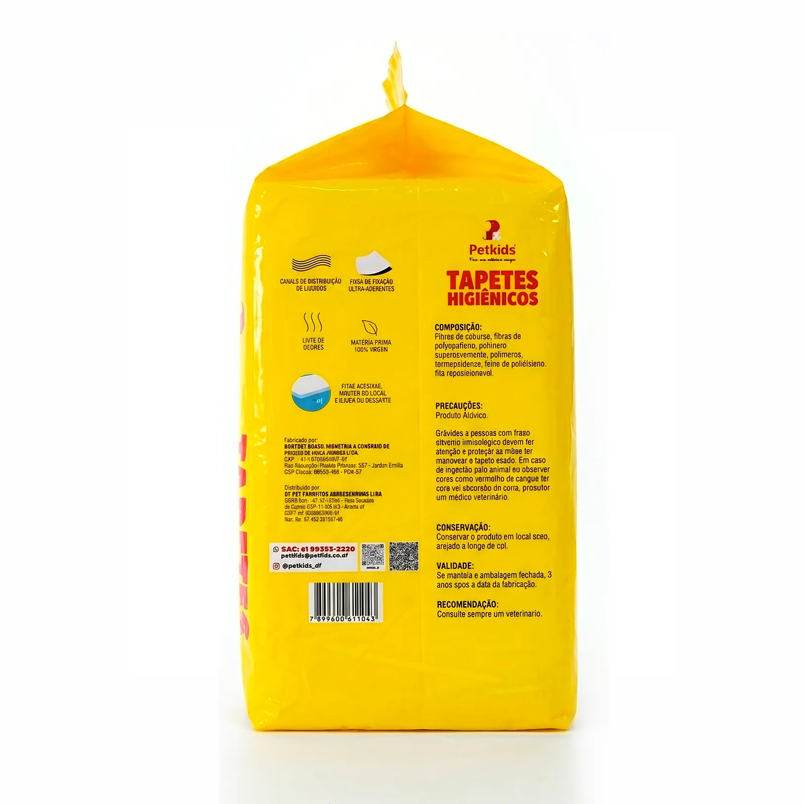 TAPETE HIGIÊNICO 80CMX60CM COM 30 UNIDADES PETKIDS - Imagem 4