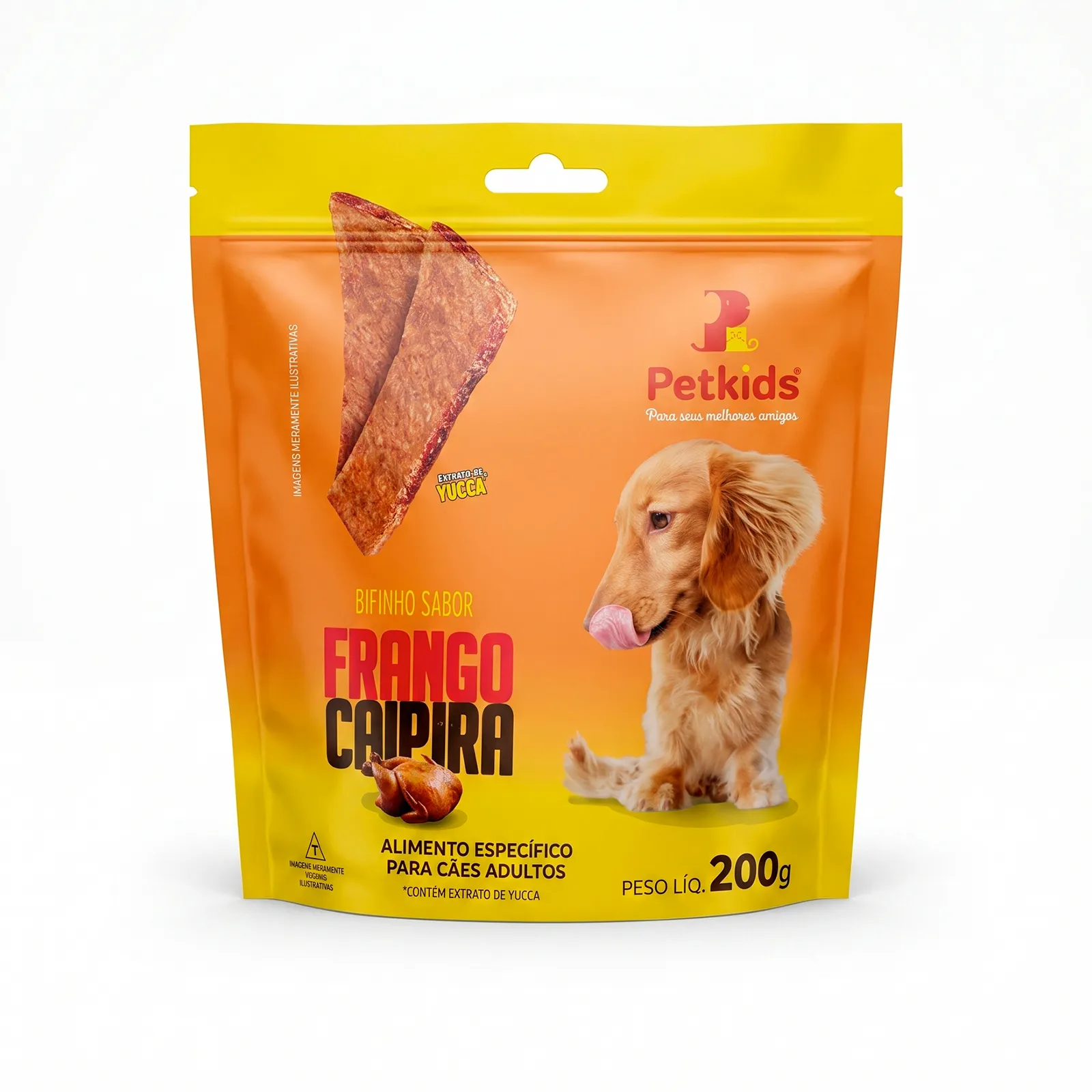 BIFINHO FRANGO CAIPIRA 200G PETKIDS