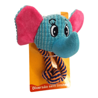 PELÚCIA ELEFANTE COM CORDA PETKIDS