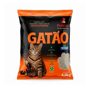 Granulado Gatão 4Kg Pet Kids Grãos extrafinos