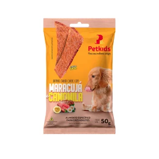 BIFINHO SABOR CARNE COM MARACUJÁ E CAMOMILA 50G PETKIDS