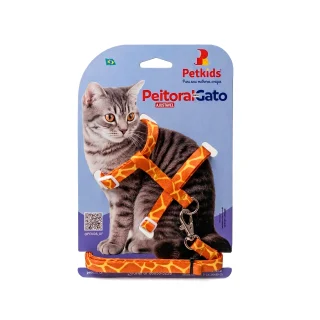 PEITORAL AJUSTÁVEL PARA GATO – PET KIDS