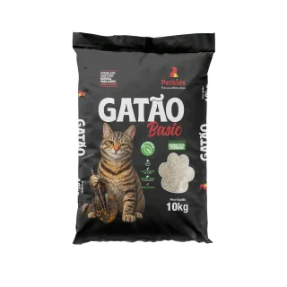 Granulado Gatão Basic 10Kg Pet Kids Grãos Finos