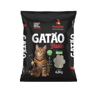 Granulado Gatão Basic 4Kg Pet Kids Grãos Finos